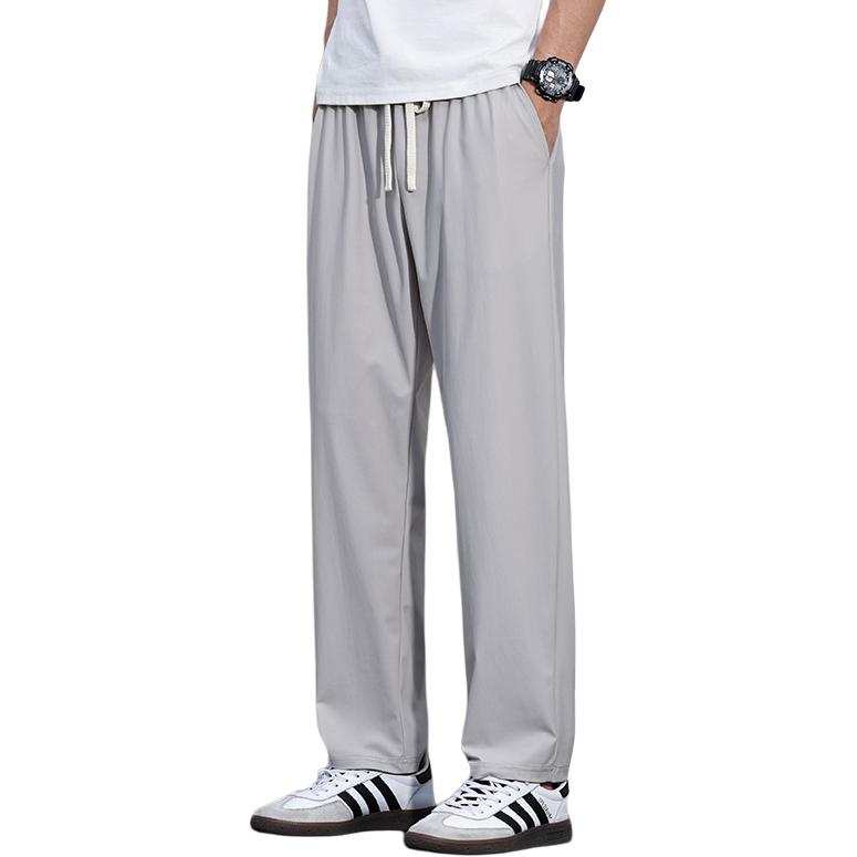 Tonlion Casual Pants Unisex Moderate Straight Fit Pants