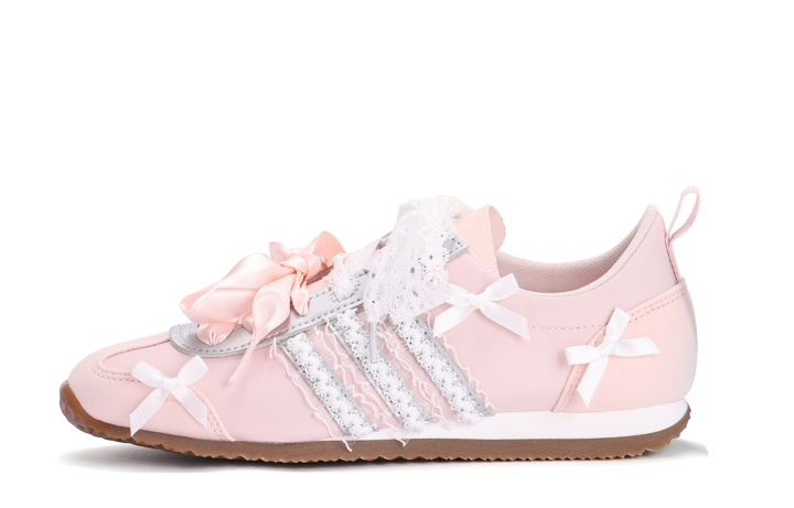 Adidas Adidas VS JOG 2.0 Coverage Slip Resistant Abrasion Resistant Low top German Army Trainers Unisex Pink