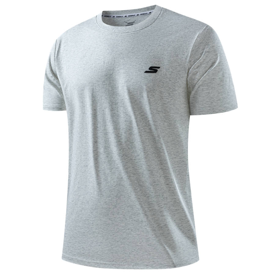 Skechers T Shirt Unisex Heather Gray 02VP