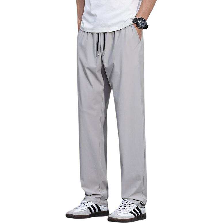 Tonlion Casual Pants Unisex Moderate Straight Fit Pants