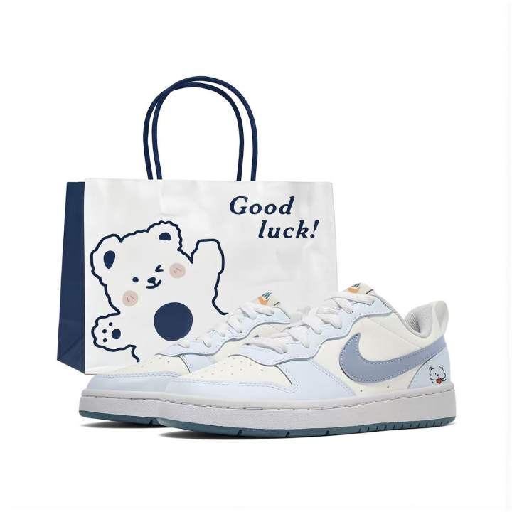Nike Nike Court Borough2 Heart Puppy Slip Resistant, Abrasion Resistant, Lightweight, Cushioning, Height Increasing Low top
