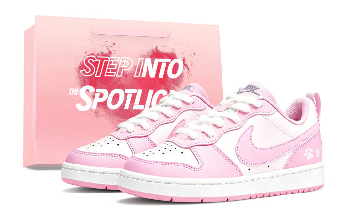 Nike Nike Court Borough Powder Bubbles Low top Skateboard Shoes Unisex Dopamine Powder