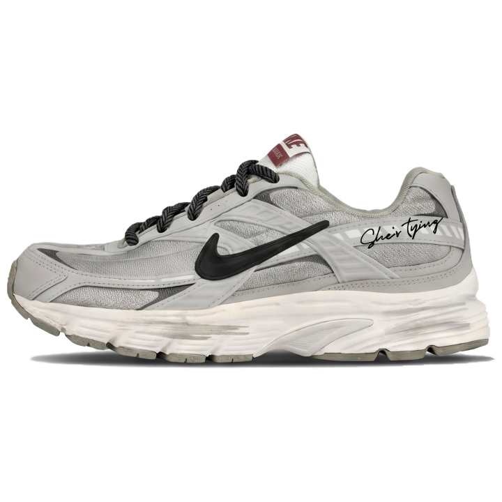 Nike Nike Initiator Fabric Abrasion Resistant Breathable Low top Running Shoes Unisex Gray Green