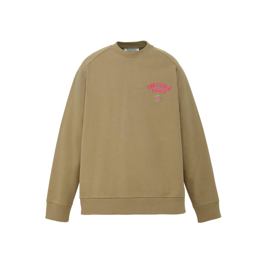 Onitsuka Tiger SWEAT TOP Sweatshirt Unisex Light Coffee