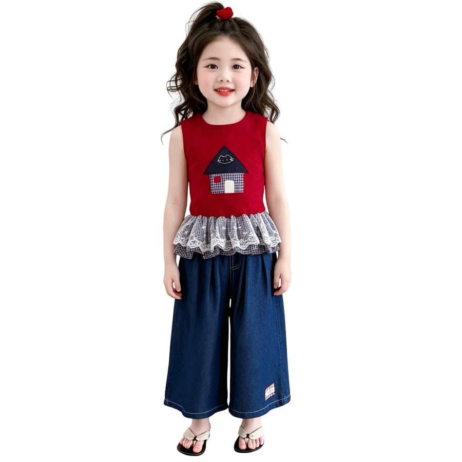 Lanza Kids Casual Sportswear Crew Neck Thin Stretch