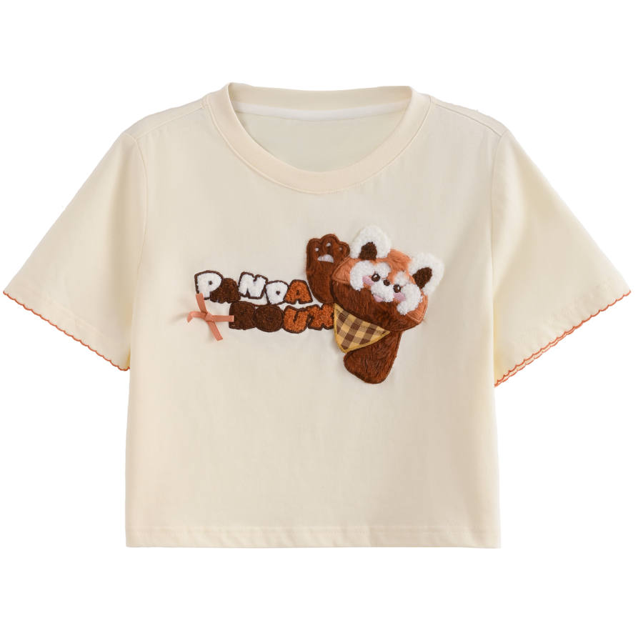 SNBL T Shirts Women's Apricot Crew Neck Moderate