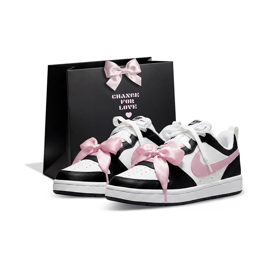 Nike Nike Court Borough Valentine's Day Shopping Bag Waterproof Abrasion Resistant Low top Skateboard Shoes Women's