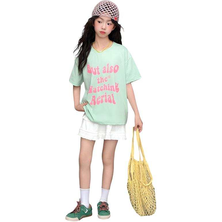 TNTX Kids T Shirts Crew Neck Thin Non Stretch