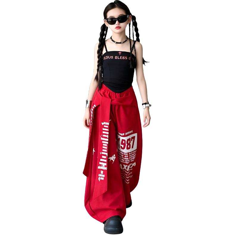 TNTX TNTX Kids Knitted Sweatpants Thin Stretch
