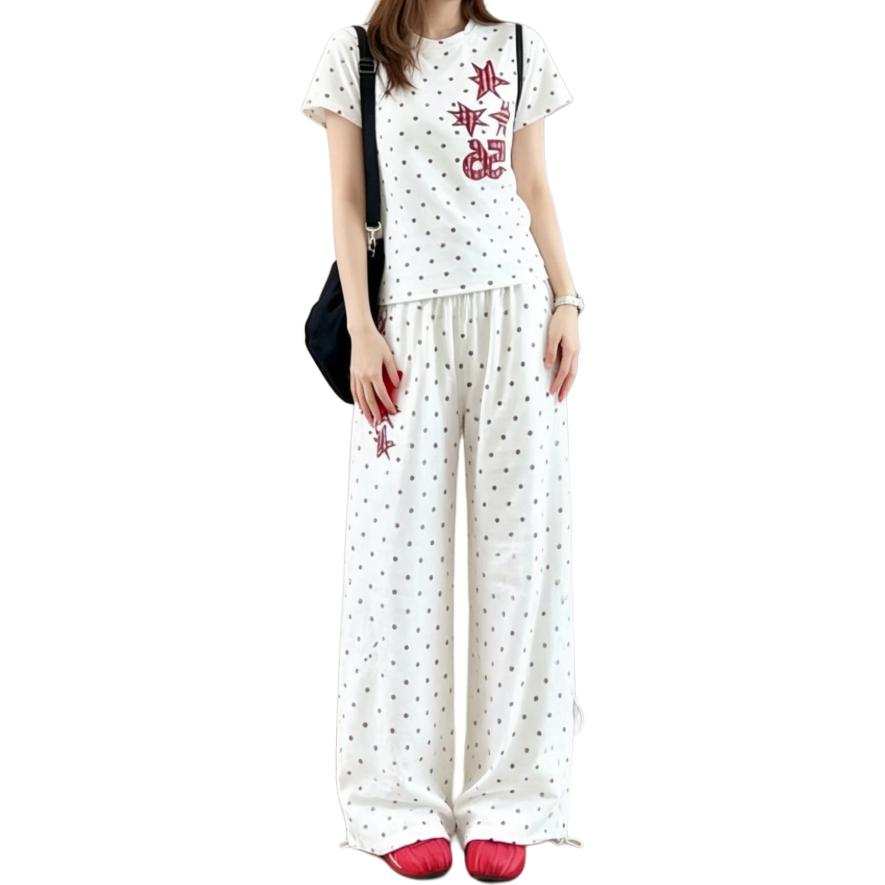 SIXUSICHOU Casual Suits Women's Crew Neck Moderate