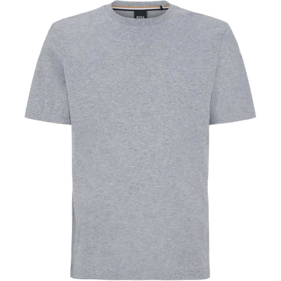 HUGO BOSS T Shirts Men's Light Gray Crew Neck