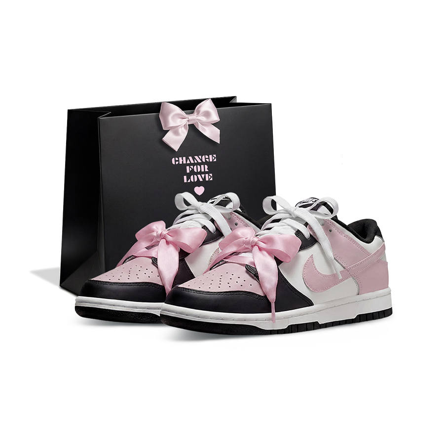 Nike Nike Dunk Shopping Bag, Violent Pink Abrasion Resistant Low top Skateboard Shoes Women's Black Pink