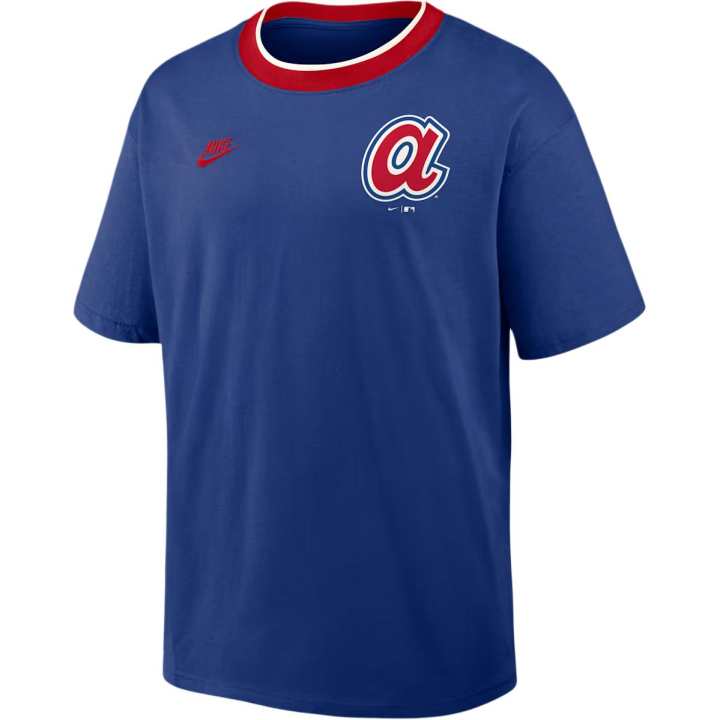 Nike Nike Atlanta Braves Cooperstown Ringer Men's Nike Mlb T-Shirt