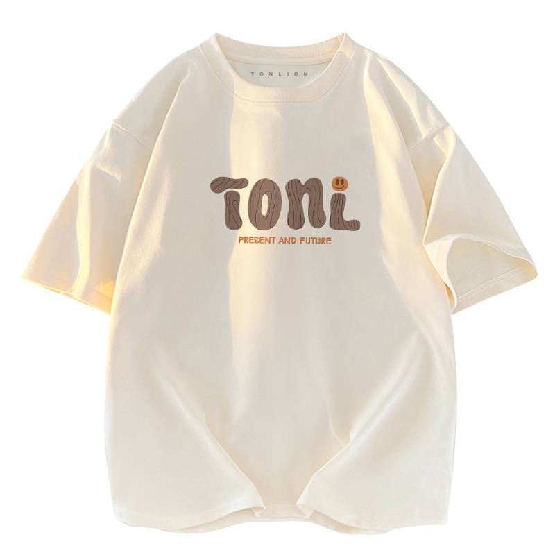 Tonlion T Shirts Unisex Crew Neck Moderate Straight Fit