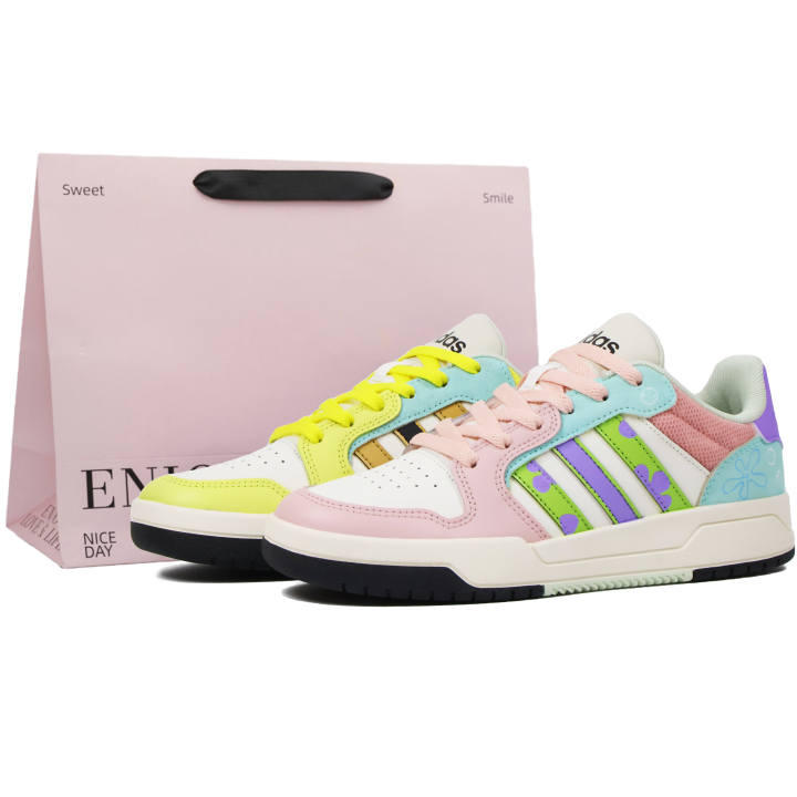 Adidas Adidas ENTRAP Low top Skateboard Shoes Unisex Pink Yellow