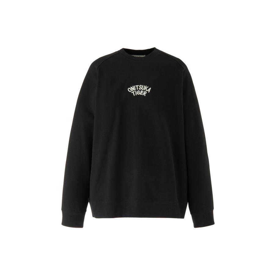 Onitsuka Tiger SWEAT TOP Sweatshirt Unisex Black/Beige