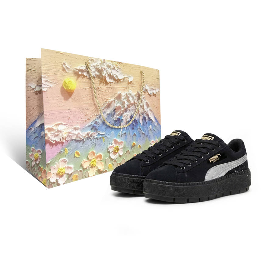 PUMA PUMA Platform Trace Silver Moon Dream 1 Coverage Low top Skateboard Shoes Women's Silver