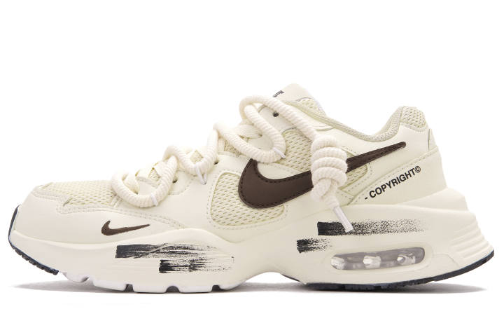 Nike Nike Air Max Fusion Low top Running Shoes Unisex Brown Beige White