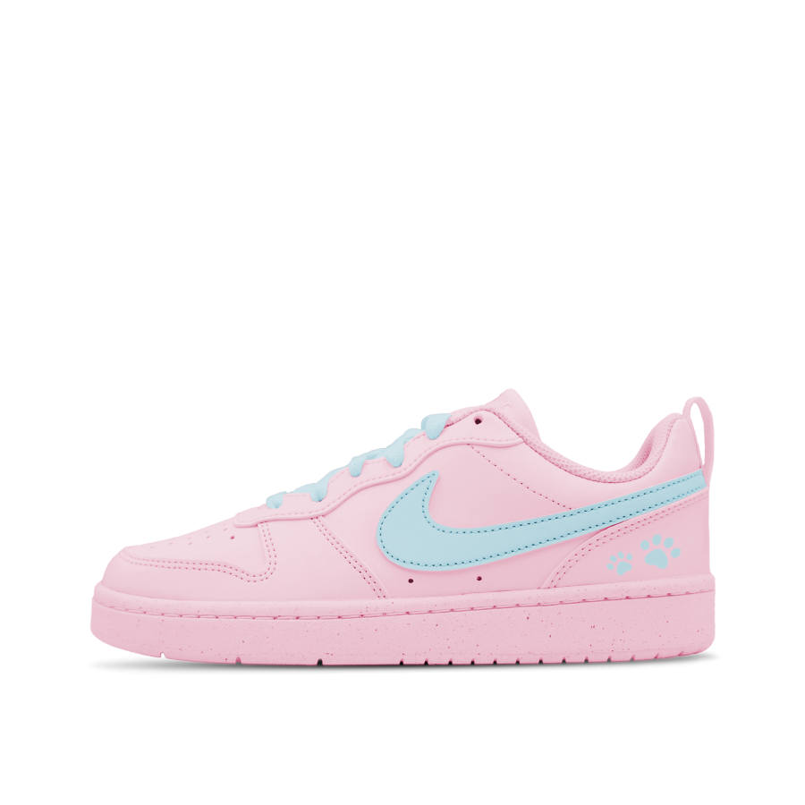 Nike Nike Court Borough Light Island Blue Pink, Noble Career, Good Looking, Fresh, Natural Leather Individual