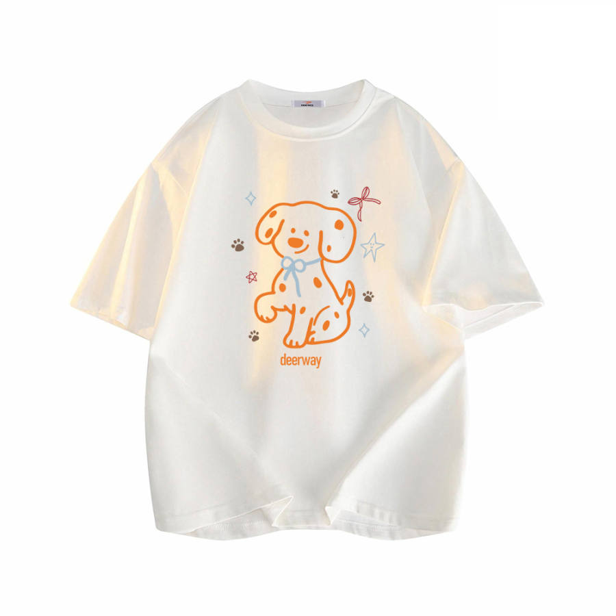 DEERWAY T Shirts Unisex Crew Neck Moderate Heavyweight