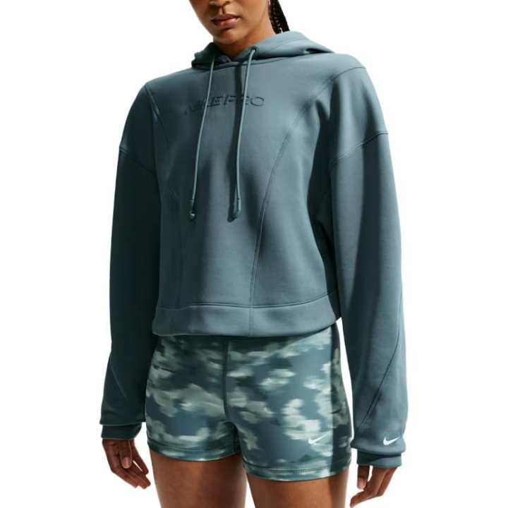 Nike Nike Pro Sweatshirts Women's Mineral Slate Hooded Non Detachable Moderate