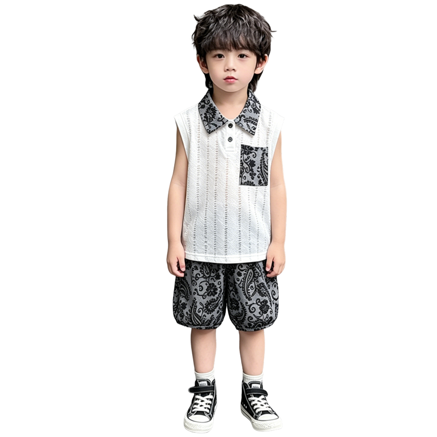 Lanza Kids Casual Sportswear Polo Collar Thin Stretch