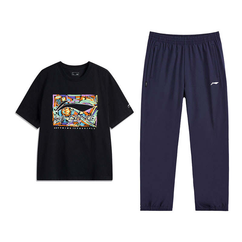 Li-Ning Li Ning Casual Suit Unisex Black/Sailor Blue