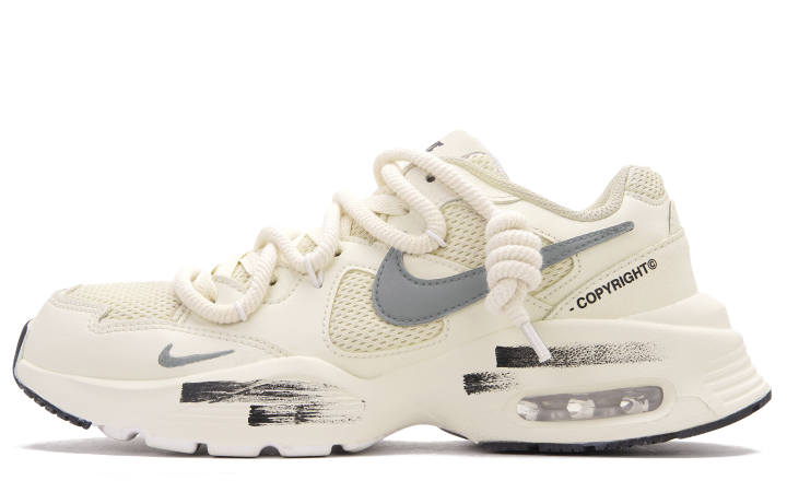 Nike Nike Air Max Fusion Low top Running Shoes Unisex Gray Beige White