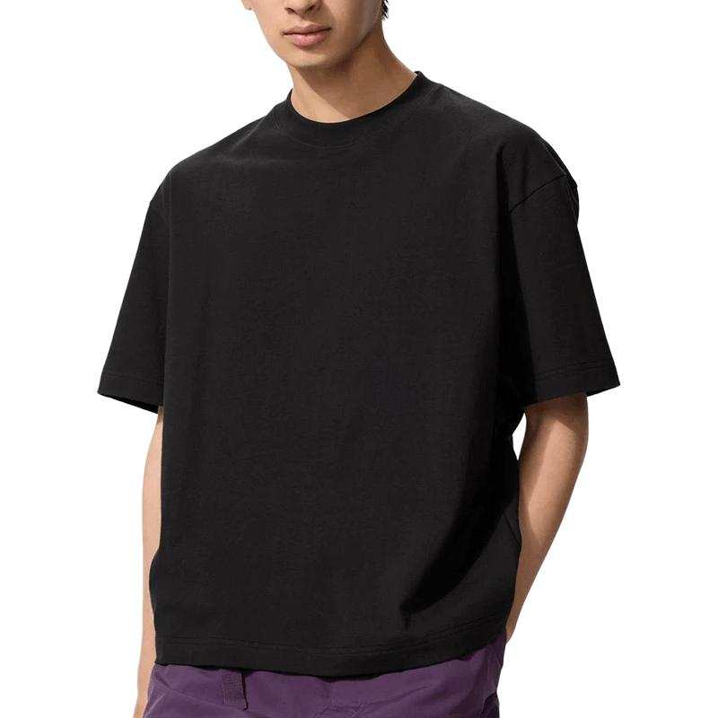 UNIQLO SS26 T Shirts Men's Black Crew Neck