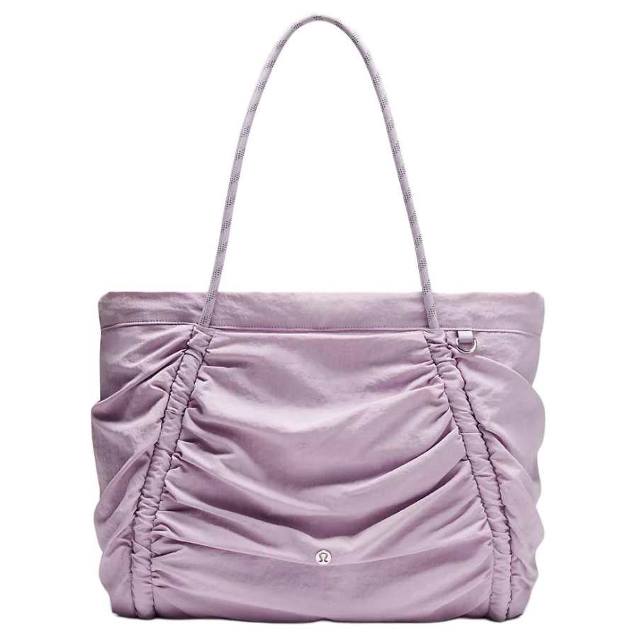 Lululemon Nylon Tote Bag, Shopping Bag, Shoulder Bag Women's Light Purple