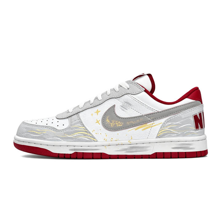 Nike Nike Big Slip Resistant Abrasion Resistant Low top Skateboard Shoes Men's Gray