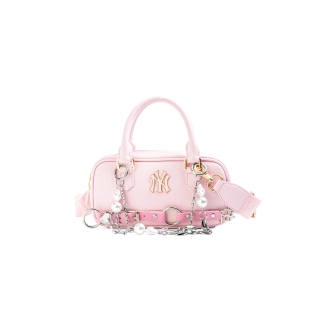 MLB Leather Crossbody Handbag Women's Pink