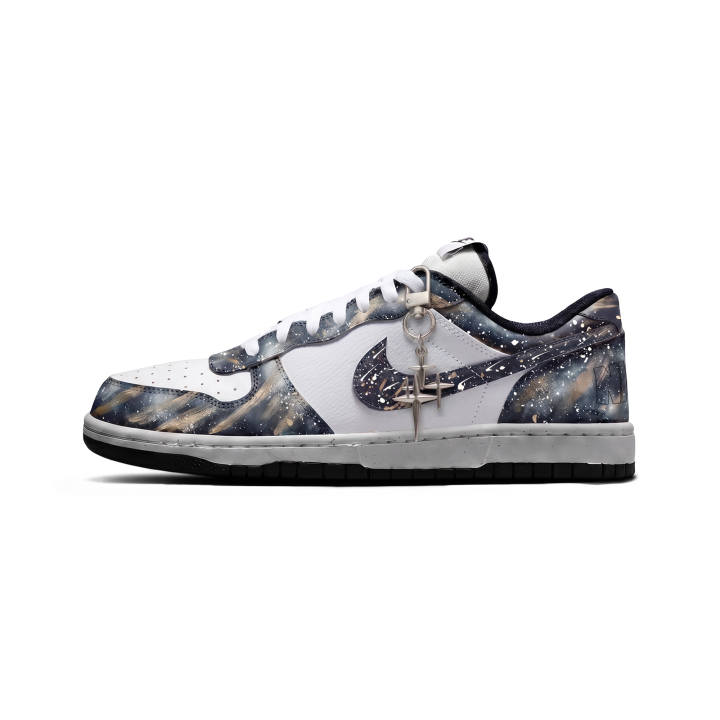Nike Nike Big Universe Exploration, Galaxy Immensity Slip Resistant Abrasion Resistant Low top Skateboard Shoes Men's Black