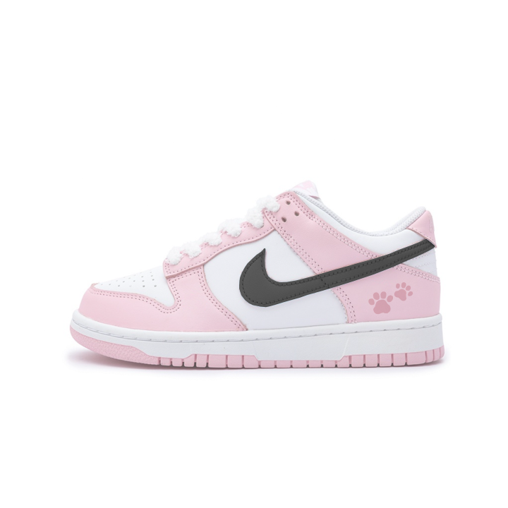 Nike Nike Dunk Slip Resistant, Abrasion Resistant, Breathable Low top Skateboard Shoes Unisex Black Pink