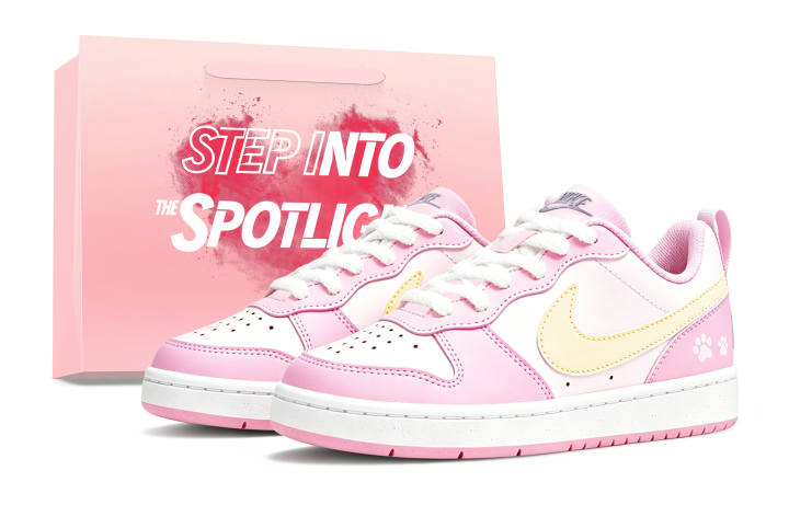 Nike Nike Court Borough Macaroon Pink Low top Skateboard Shoes Unisex Dopamine Powder