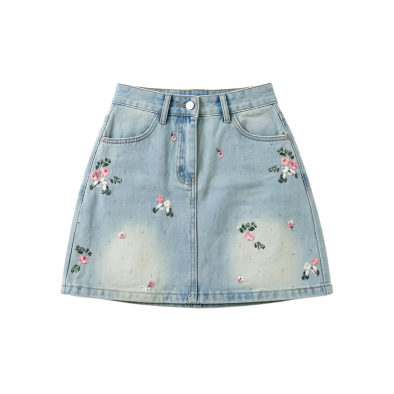 DUSHE DUSHE Denim Short Skirts Women's
