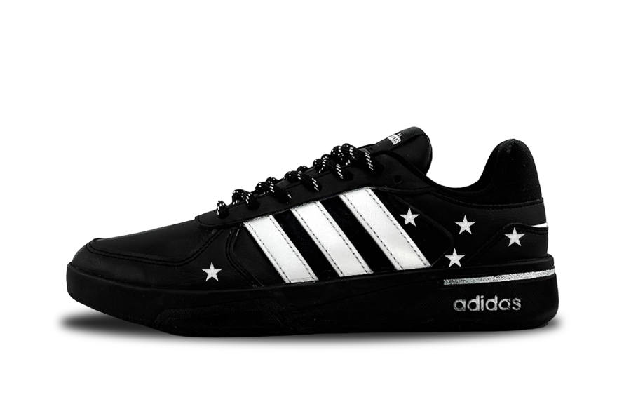 Adidas Adidas COURTBEAT Black Silver Low top Skateboard Shoes Unisex Black White