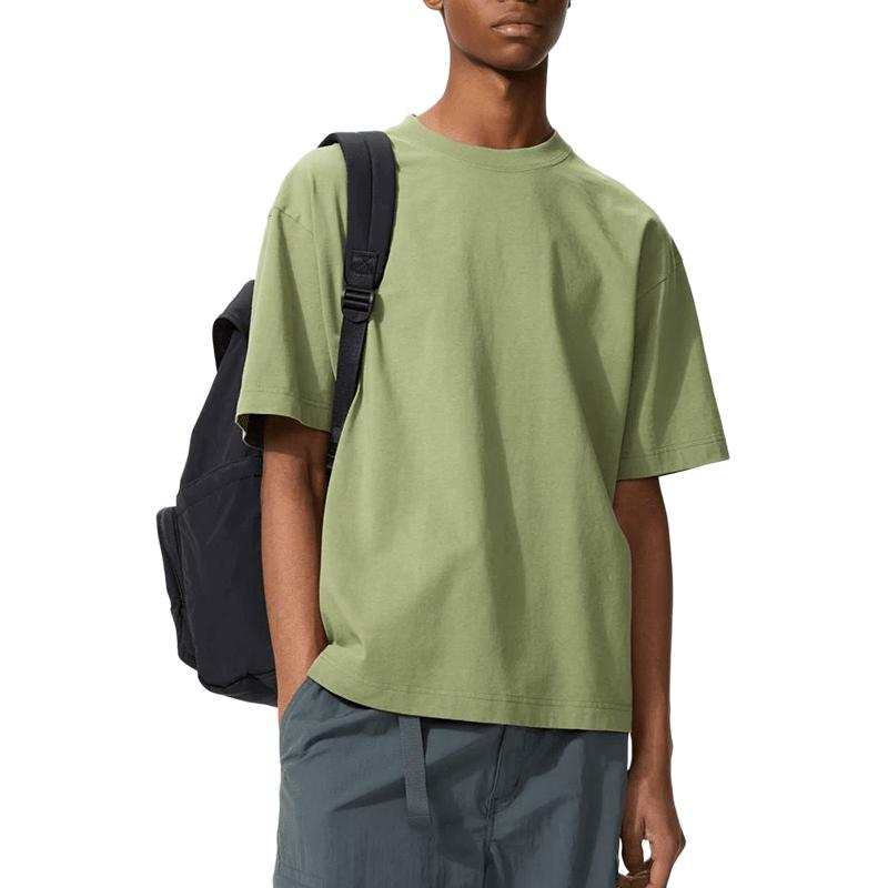 UNIQLO SS26 T Shirts Men's Olive Crew Neck