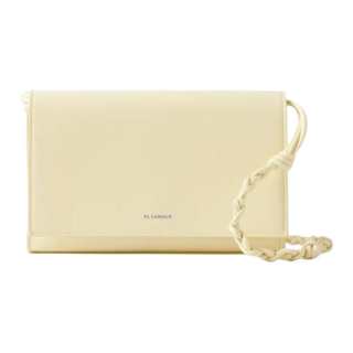 JIL SANDER Cow Leather Crossbody Bags Women's Yellow