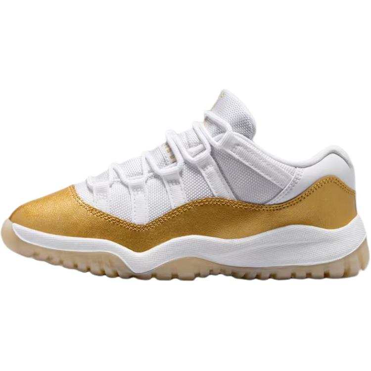Jordan Jordan Air Jordan 11 Low top Children's Basketball Shoes White Gold Kids'