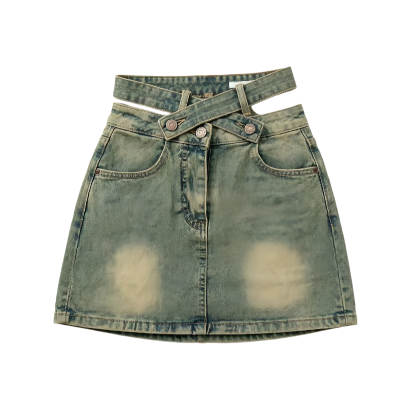 DUSHE DUSHE Denim Short Skirts Women's