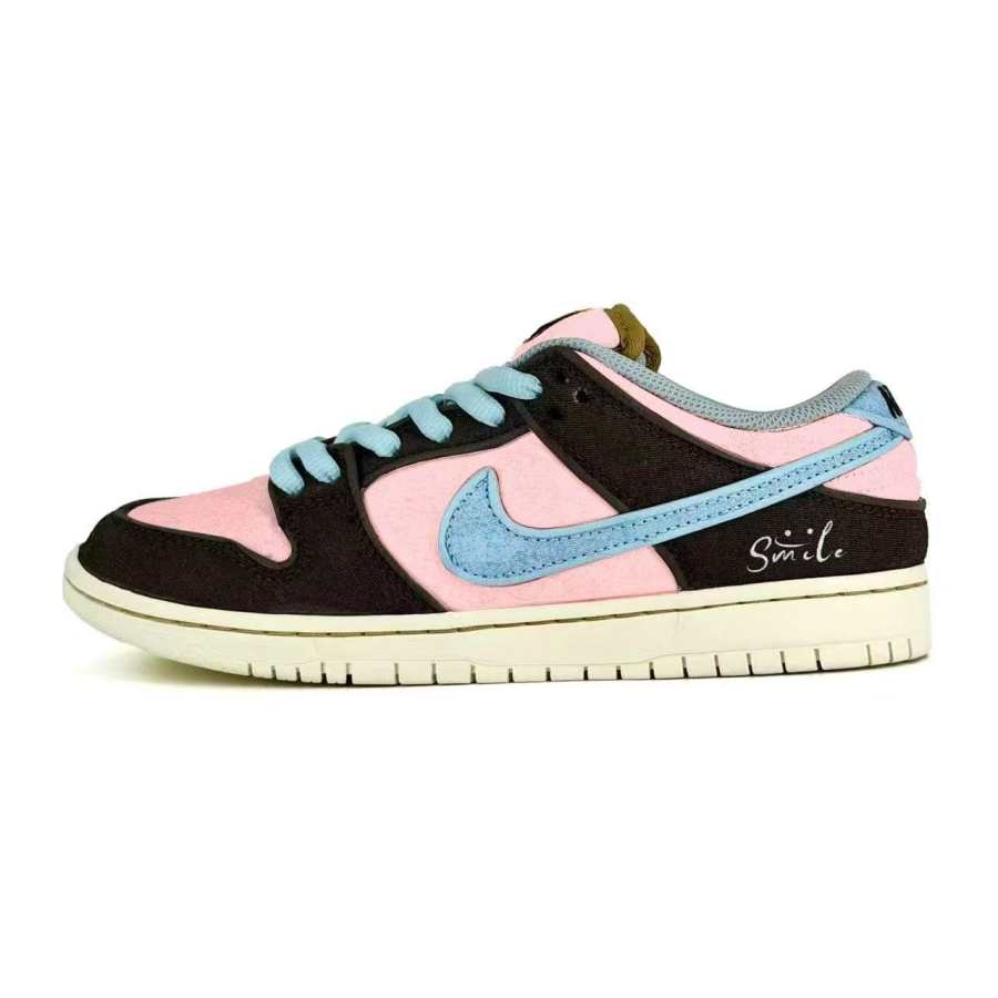 Nike Nike Dunk SB Smile3.0 Slip Resistant Abrasion Resistant Low top Skateboard Shoes Unisex Pink