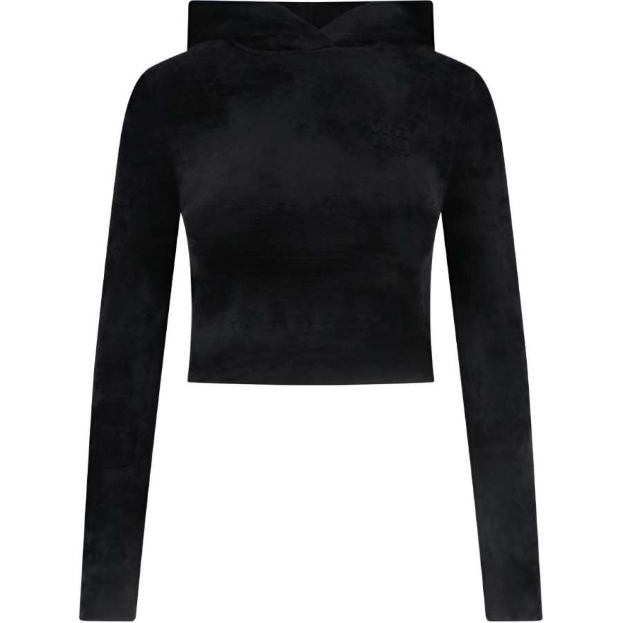 Alexander Wang T By Alexander Wang Cropped Hoodie