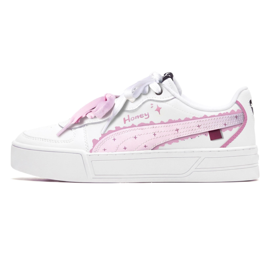 PUMA Skye Sweet Star Whisper Skateboard Shoes Unisex Pink White