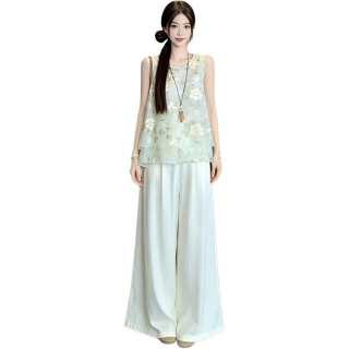 SIXUSICHOU Casual Suits Women's Crew Neck Thin