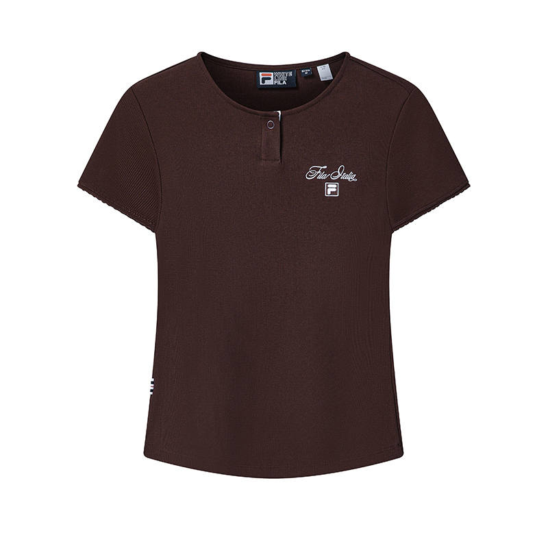 FILA T Shirt Women's Cherry Burgundy