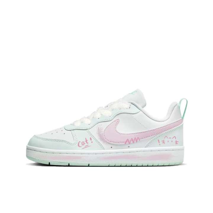 Nike Nike Court Borough Low top Skateboard Shoes Unisex Mint Pink