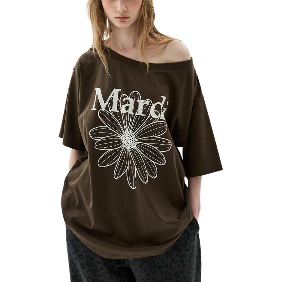MARDI MERCREDI T Shirt Women's Korean Style