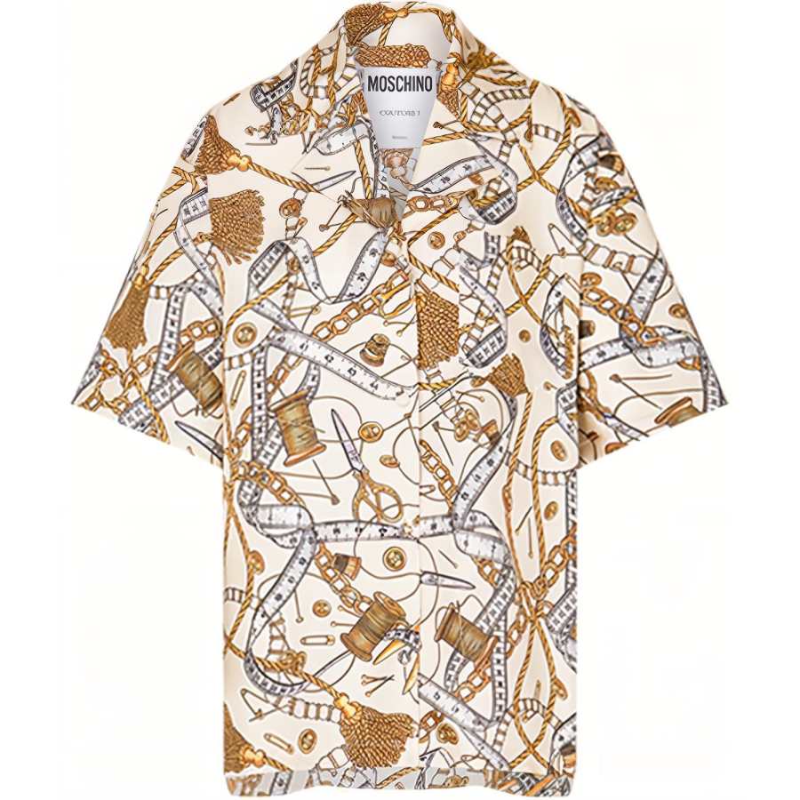 MOSCHINO FW23 Shirt Women's Ivory White