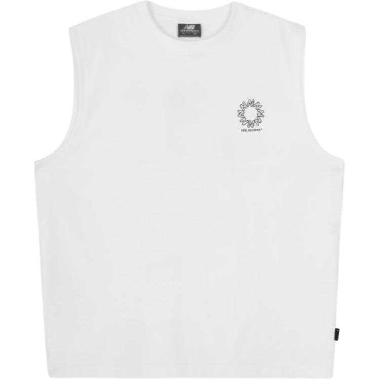 New Balance New Balance Tank Tops Unisex White Crew Neck Moderate Other